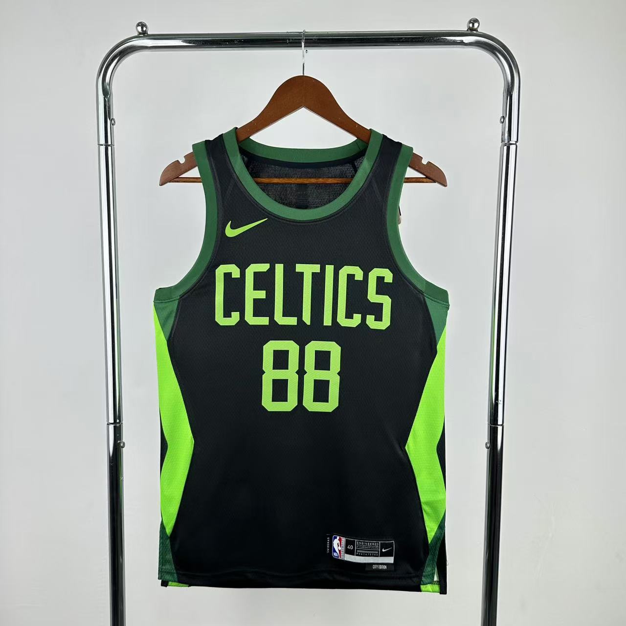 Men Boston Celtics #88 Queta Black City Edition Season Nike 2025 NBA Jersey